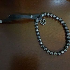 NWOT Michael Kors adjustable hematite bracelet